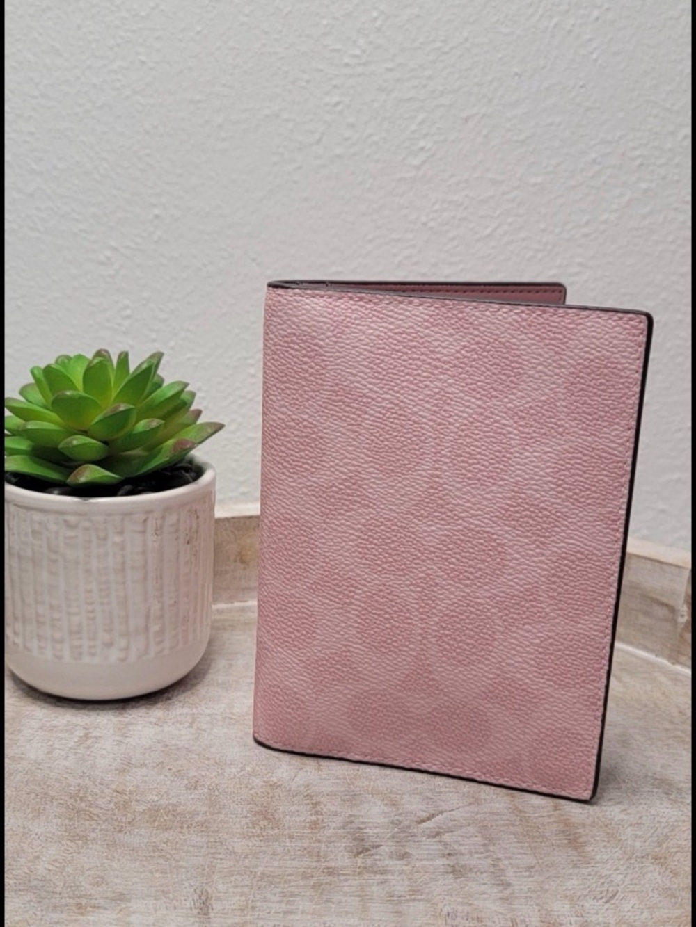Coach Pink passport holder